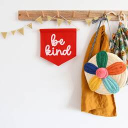 Be Kind Mini Felt Banner Nursery Wall Decor Kids Room Flag - thumbnail 2