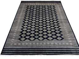 9x12 Black Color Bokhara Rug - 2.75x3.65 Bedroom Luxury Area Turkish Fine Quality Afghan