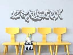 Personalised Graffiti Wall Art Sticker, Decal, Name Decal For Wall, Gift Boys