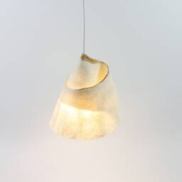 Handmade Merino Wool Pendant Lamp Modern Bedside Lighting - thumbnail 3