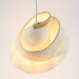 Handmade Merino Wool Pendant Lamp Modern Bedside Lighting - thumbnail 2