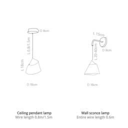 Handmade Merino Wool Pendant Lamp Modern Bedside Lighting - thumbnail 4