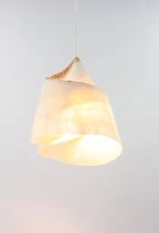 Handmade Merino Wool Pendant Lamp Modern Bedside Lighting - thumbnail 1