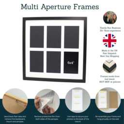 Multi Aperture Photo Frame. Holds Two 6x4 - thumbnail 4