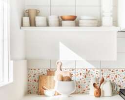 Peel & Stick Wall Decals - Kitchen Decor, Terrazzo Stickers, Bathroom Art - thumbnail 1