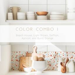 Peel & Stick Wall Decals - Kitchen Decor, Terrazzo Stickers, Bathroom Art - thumbnail 3