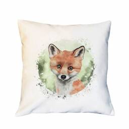 Cushion With Cute Fox Including Filling Decorative Cushion Printed Decoration Ks266 - thumbnail 2