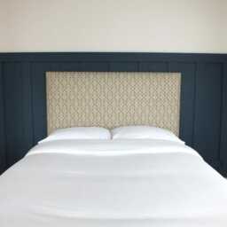Ikat Fabric Upholstered Headboard - Sap Green - Single Double King Size Super - thumbnail 3