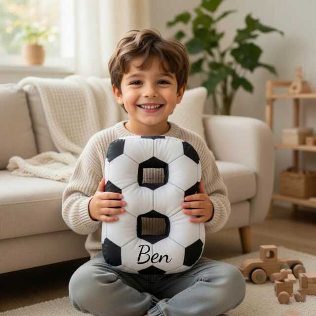 Personalized Football Letter Pillows, Initial Pillow With Name, Gift, Lover Player Fans Sports Gifts - image 1
