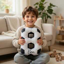 Personalized Football Letter Pillows, Initial Pillow With Name, Gift, Lover Player Fans Sports Gifts - thumbnail 1