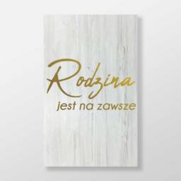 Rodzina Jest Na Zawsze Wood Sign Family Wall Decor - thumbnail 2
