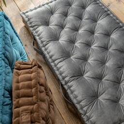 50% Off Elegant Floor Cushion, Bech Reading Nook Sofa, Window Seat Tufted Pillow, French Cushion - thumbnail 3