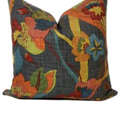 G.p & J Baker California Spice/Charcoal Double Sided Cushion Cover Pillow - thumbnail 2