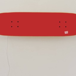 Skateboard Led Lamp Home Decor For Teen Room Sport Themed - Skate-Board Deck Lamp Red - thumbnail 3