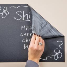Chalkboard Wall Diy Black Kitchen Sticker - Reusable Write On Vinyl Decal Blackboard Chalk Board Long Adhesive Kids Erasable Stickers - thumbnail 2