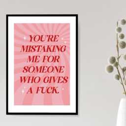 Explicit Mistakes Print - Motivational Quote Poster Positive Typography Wall Art Funny Office Decor A5 A4 A3 Framed Or Unframed - thumbnail 3