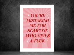 Explicit Mistakes Print - Motivational Quote Poster Positive Typography Wall Art Funny Office Decor A5 A4 A3 Framed Or Unframed - thumbnail 1