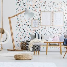 Terrazzo Pattern Sticker Decals, Abstract Wall Kids Bedroom Decor, Nursery 36 Matt Colours - thumbnail 3