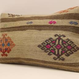 Throw Pillow, Sofa 12x20 in 30x50 cm, Vintage Kilim Pillow, Home Cushion Cover Boho Pillow Throw Koef-632 - thumbnail 2