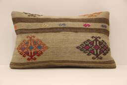 Throw Pillow, Sofa 12x20 in 30x50 cm, Vintage Kilim Pillow, Home Cushion Cover Boho Pillow Throw Koef-632 - thumbnail 1