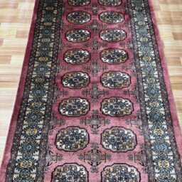 3x7 Pink Color Bokhara Rug - 0.90x2.10 Bedroom Luxury Area Turkish Fine Quality Afghan - thumbnail 3