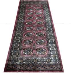 3x7 Pink Color Bokhara Rug - 0.90x2.10 Bedroom Luxury Area Turkish Fine Quality Afghan
