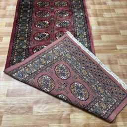 3x7 Pink Color Bokhara Rug - 0.90x2.10 Bedroom Luxury Area Turkish Fine Quality Afghan - thumbnail 4
