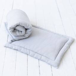 Linen Quilted Pillow For Baby Crib.linen Pillow. Shower Gift.linen With Filling. Natural Linen Pillow.ecofriendly - thumbnail 3