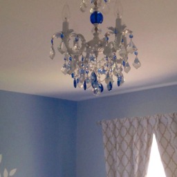 "Shabby Chic Cottage Style Mini Chandelier ""Sugar Plum" - thumbnail 2