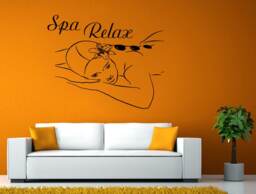 Spa Relax Massage Hot Stone Therapy Wall Window Vehicle Sticker Decal Vinyl Mural Decor Art L2082