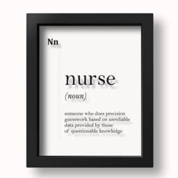 Transparent Nurse Definition Gift For Wall Art Graduation Poster Hospital Decor Room Medical Quotes - thumbnail 3