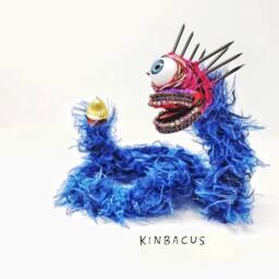 One-Eyed Spikey Fur Snake - Bendable Copper Wire Creature Fun, Unique, Fully Poseable Hand-Made Out Of Recycled & Repurposed Materials - thumbnail 3