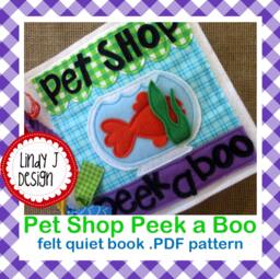 Pet Shop Peek A Boo Felt Quiet Book PDF Pattern