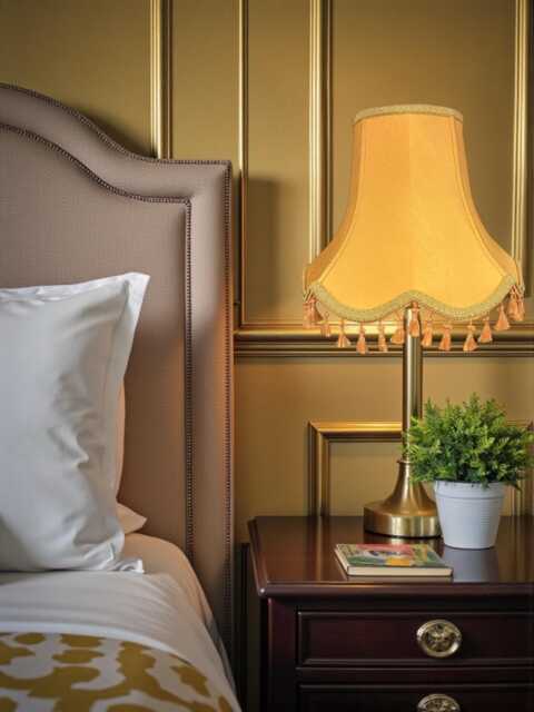 Gold Fabric Lampshade Handmade For Table & Floor Standard Lamp Shades, Wall Light Fixtures, Ceiling Fittings - image 1