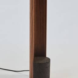 Modern Wood Floor Light For Living Room Home-Decor Or Home Improvement - Mid Century Lighting Organic Standing Reading Lamp Monk - thumbnail 4