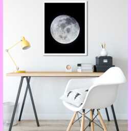 Space - Astronomy Earth Moon 2 Planet Printable Print -Decor Photo Wall Art Digital Download - thumbnail 2