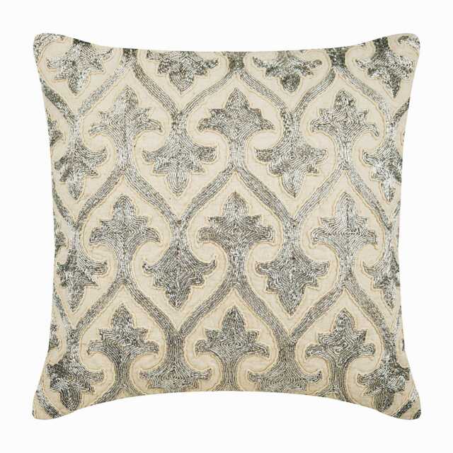 "Linen Beige Throw Pillow Cover 16""x16" - image 1