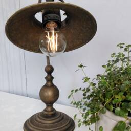 Bronze Desk Lamp, Cast Brass Table Lamp - thumbnail 2