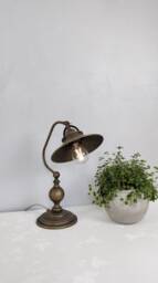 Bronze Desk Lamp, Cast Brass Table Lamp - thumbnail 1