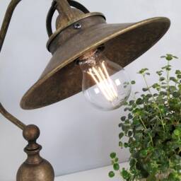 Bronze Desk Lamp, Cast Brass Table Lamp - thumbnail 3