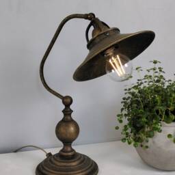 Bronze Desk Lamp, Cast Brass Table Lamp - thumbnail 4