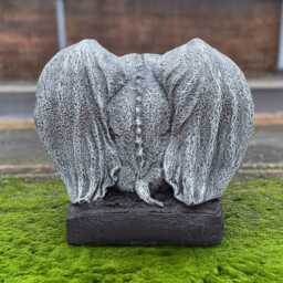 Stone Garden Monster Decoration Outdoor Demon Statue Concrete Guardian Sculpture Cement Ornament Handmade Art Halloween Decor Gift - thumbnail 4