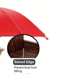 Squirrel Feeder Bench With Umbrella Christmas Gift For Granny Squirrels Garden Personalised Sign Mum - thumbnail 4
