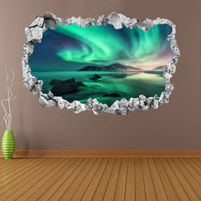 Northern Lights Wall Decal Sticker Mural Poster Print Art Home Bedroom Office Decor Kr31 - image 1
