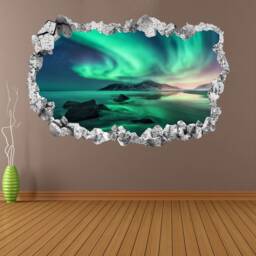 Northern Lights Wall Decal Sticker Mural Poster Print Art Home Bedroom Office Decor Kr31 - thumbnail 1