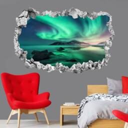 Northern Lights Wall Decal Sticker Mural Poster Print Art Home Bedroom Office Decor Kr31 - thumbnail 3