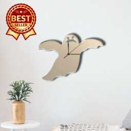 Ghost Acrylic Clock - Many Colours Available - Bespoke Shapes & Sizes Made