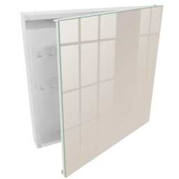 Warm Stone Wall Mounted Key Cabinet, Creamy Box For Home, Minimalist Backgrounds & Patterns, Lovers Of Minimalism - thumbnail 2