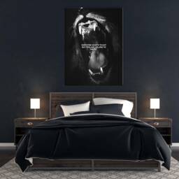 Lion Hunt - Motivational Canvas Entrepreneur Art Success - thumbnail 2