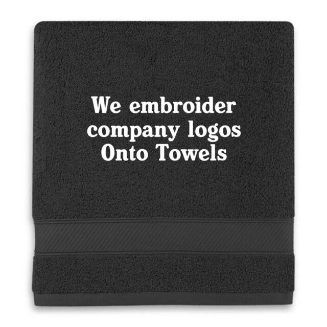 Embroidered Logo Towel, 100% Cotton, Custom Corporate Gift, Important - Must Purchase 1 Embroidery Image File Fee Plus Your Towels - image 1